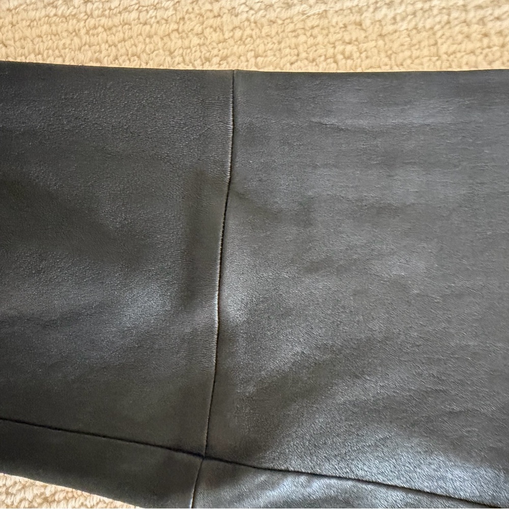 Ralph Lauren Purple Label Black Leather Pants Size 2 - Picture 10 of 13